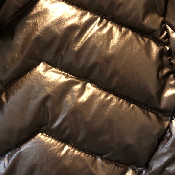 BNWT Women’s NOIZE vegan brand Bronze colour PUFFER COAT - Picture 5 of 6